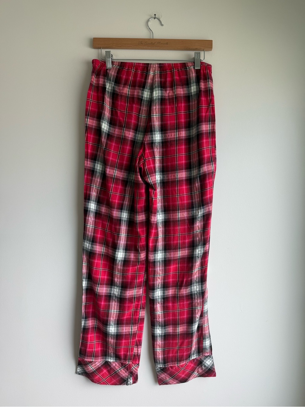 Victoria’s Secret Plaid Pajama Set XS Red Pink Button Up Pants - Picture 4 of 10